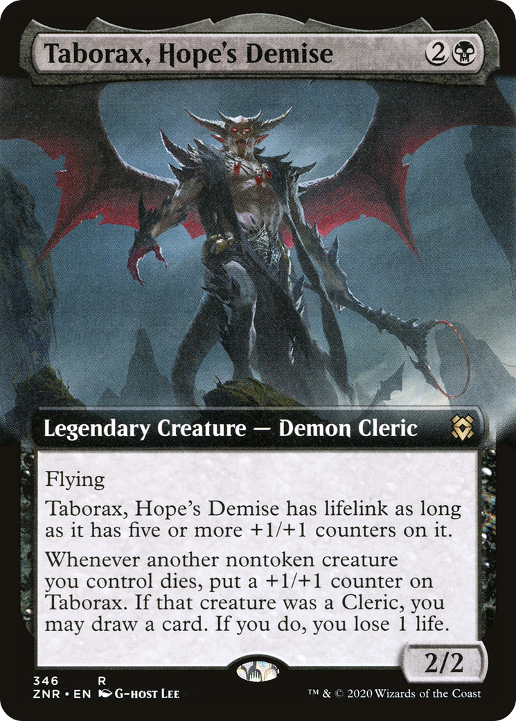 Taborax, Hope's Demise (Extended Art) [Zendikar Rising]-1