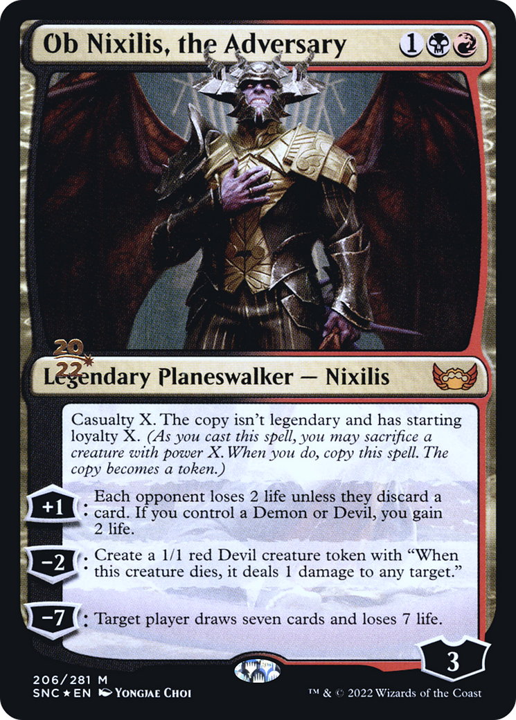 Ob Nixilis, the Adversary [Streets of New Capenna Prerelease Promos]-1