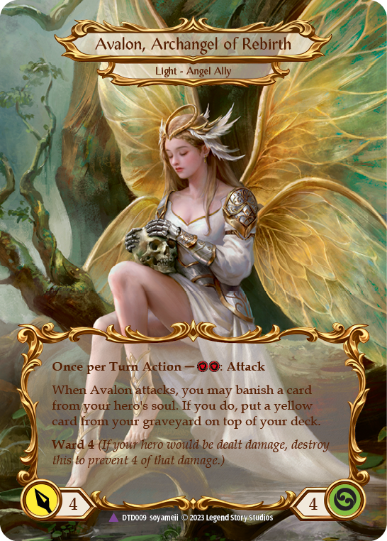 Figment of Rebirth // Avalon, Archangel of Rebirth (Marvel) [DTD009] (Dusk Till Dawn)  Cold Foil-2