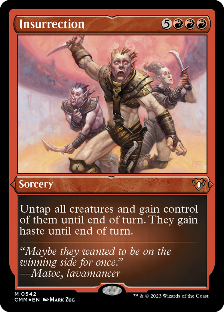 Insurrection (CMM-542) - Commander Masters Etched Foil-1