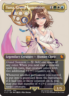 Yuna, Grand Summoner (Borderless) [FINAL FANTASY Commander]-1