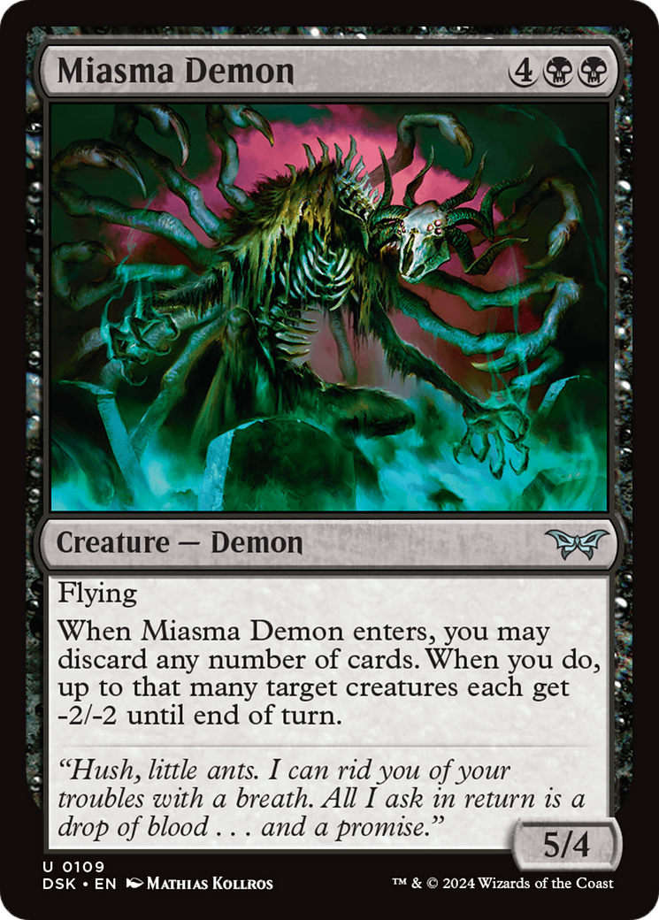 Miasma Demon [Duskmourn: House of Horror]-1