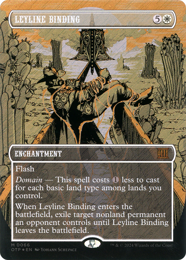 Leyline Binding (Textured Foil) [Outlaws of Thunder Junction: Breaking News]-1