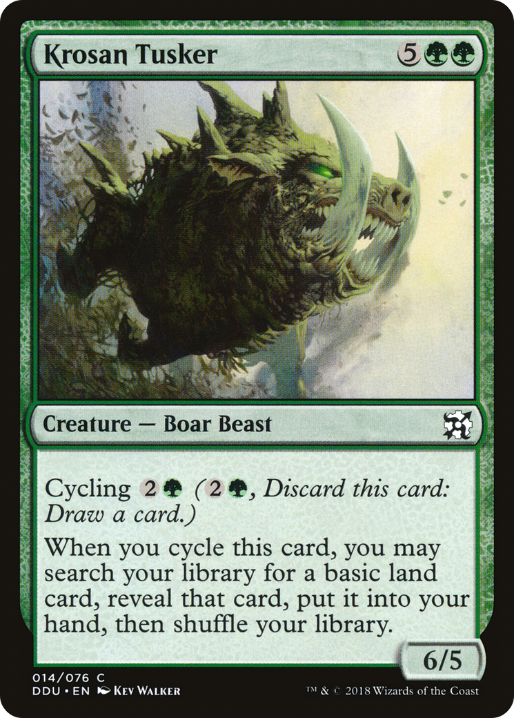 Krosan Tusker [Duel Decks: Elves vs. Inventors]-1
