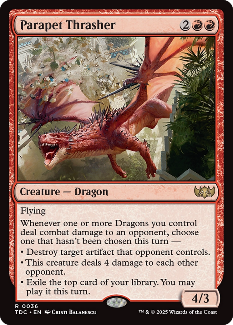 Parapet Thrasher [Tarkir: Dragonstorm Commander]-1