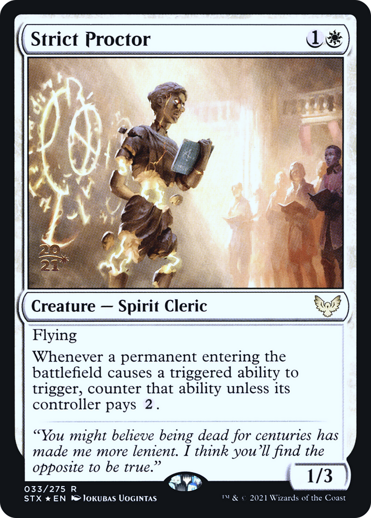 Strict Proctor [Strixhaven: School of Mages Prerelease Promos]-1