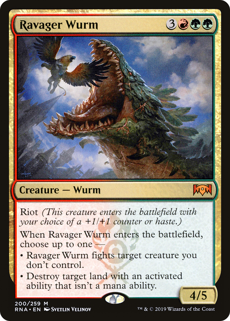 Ravager Wurm [Ravnica Allegiance]-1