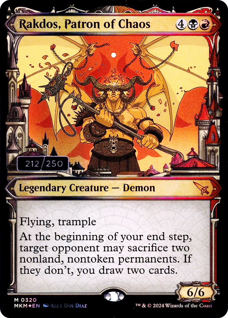 Rakdos, Patron of Chaos (Serialized) [Murders at Karlov Manor]-1