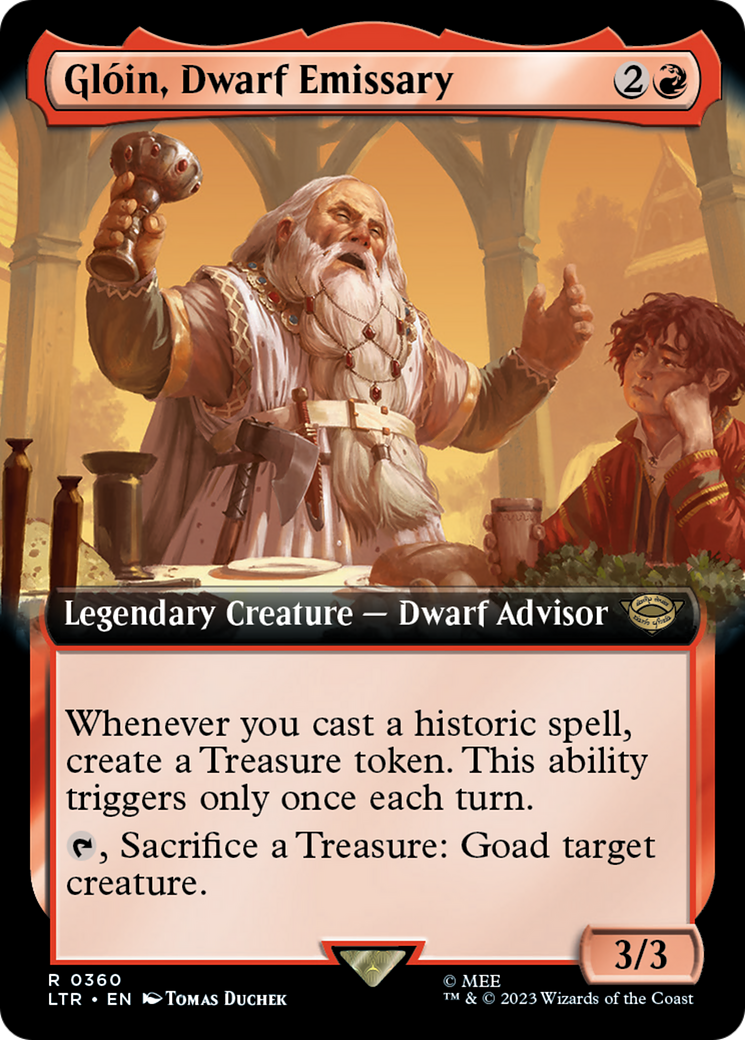 Gloin, Dwarf Emissary (Extended Art) [The Lord of the Rings: Tales of Middle-Earth]-1