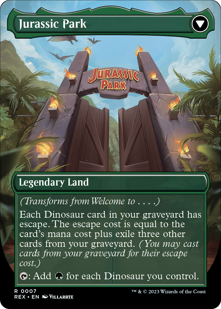 Welcome to . . . (REX-007) - Jurassic World Collection (Borderless)-2