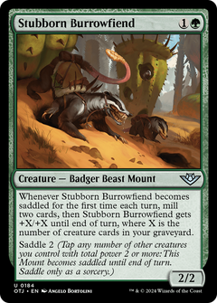 Stubborn Burrowfiend [Outlaws of Thunder Junction]-1
