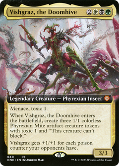Vishgraz, the Doomhive (Extended Art) (ONC-040) - Phyrexia: All Will Be One Commander: (Extended Art) Foil-1