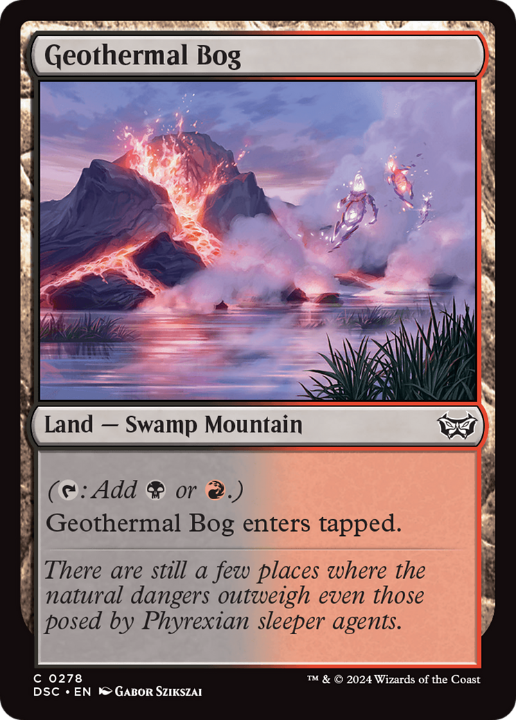 Geothermal Bog [Duskmourn: House of Horror Commander]-1