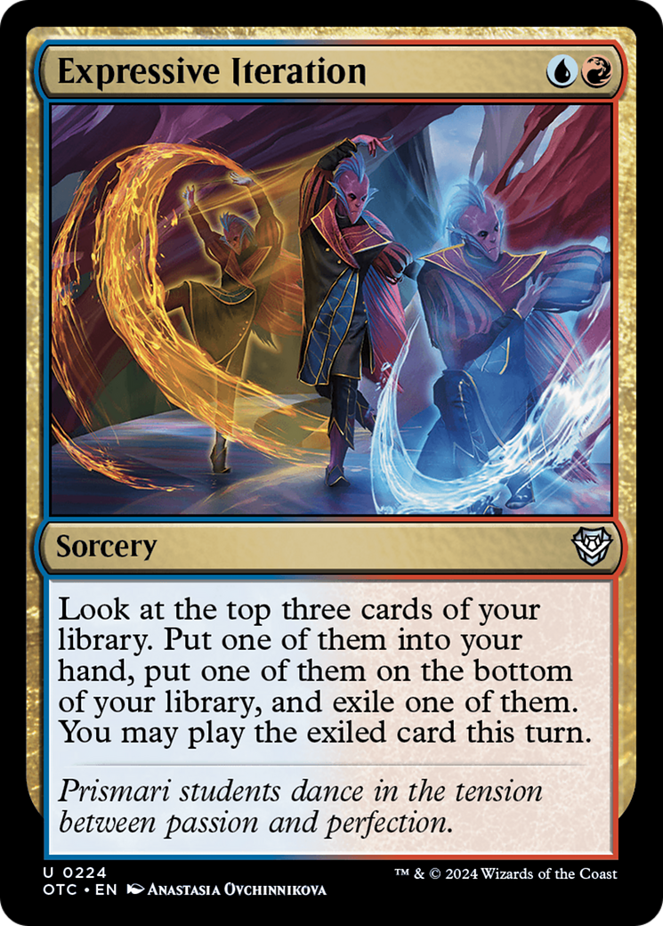 Expressive Iteration [Outlaws of Thunder Junction Commander]-1
