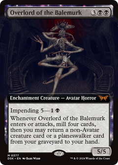 Overlord of the Balemurk (Extended Art) [Duskmourn: House of Horror]-1