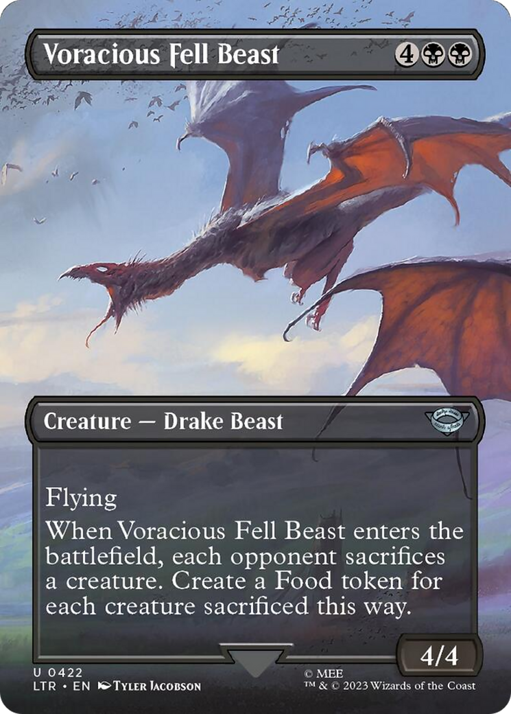 Voracious Fell Beast (Borderless Alternate Art) [The Lord of the Rings: Tales of Middle-Earth]-1