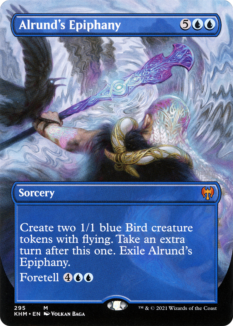 Alrund's Epiphany (Borderless Alternate Art) [Kaldheim]-1
