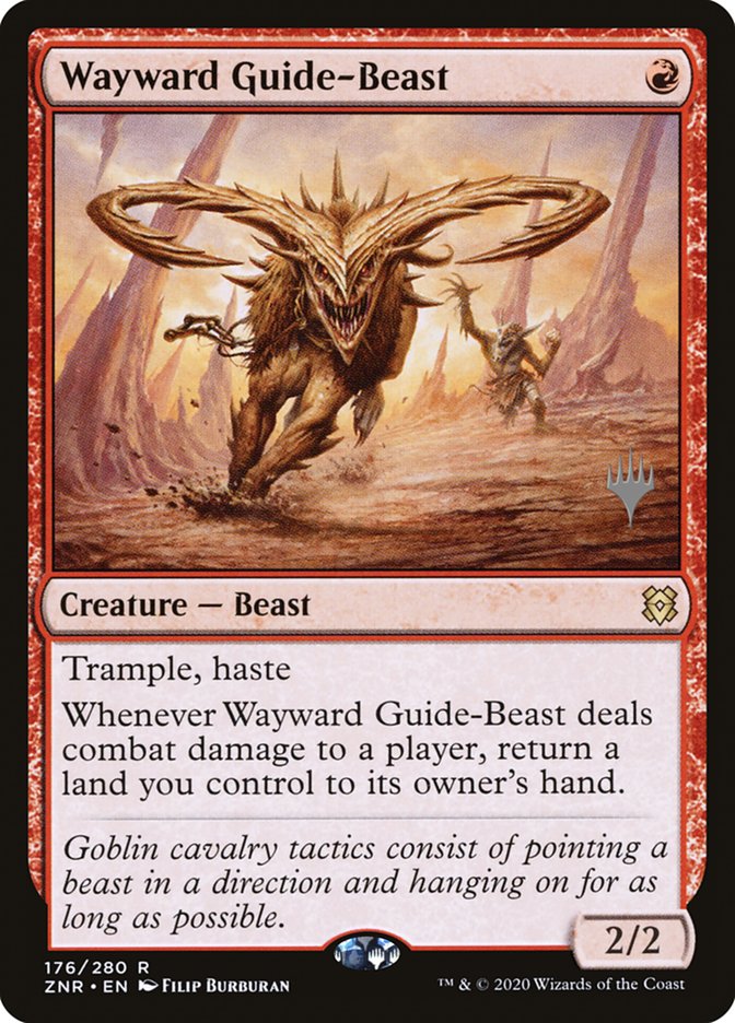 Wayward Guide-Beast (Promo Pack) [Zendikar Rising Promos]-1