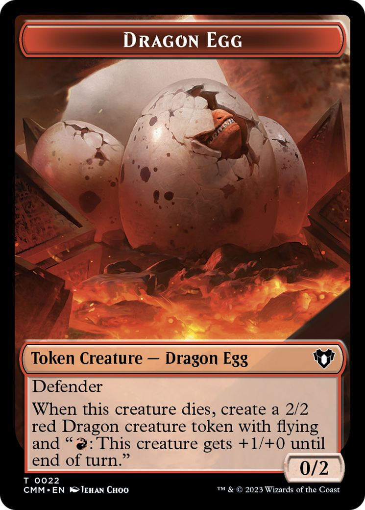 Dragon Egg (TCMM-022) - Commander Masters Tokens Foil-1