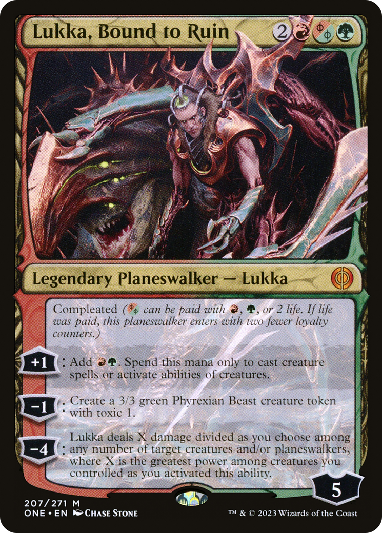 Lukka, Bound to Ruin [Phyrexia: All Will Be One]-1