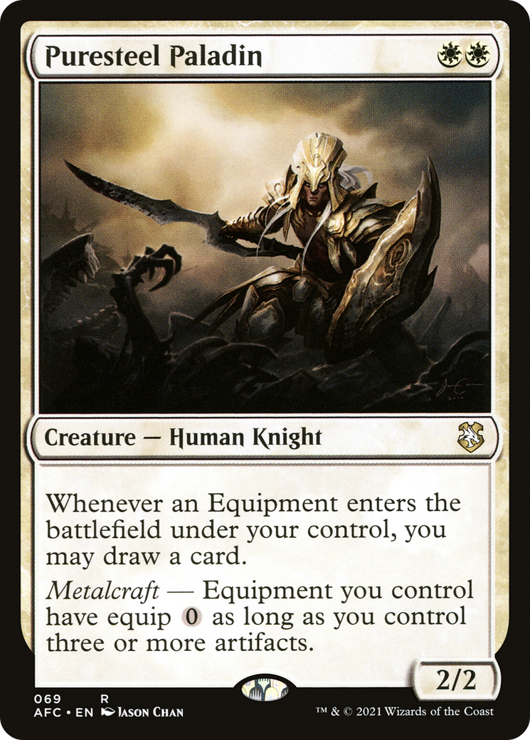 Puresteel Paladin [Dungeons & Dragons: Adventures in the Forgotten Realms Commander]-1