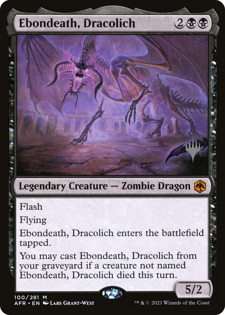 Ebondeath, Dracolich (Promo Pack) [Dungeons & Dragons: Adventures in the Forgotten Realms Promos]-1