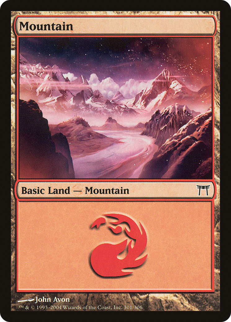 Mountain (301) [Champions of Kamigawa]-1
