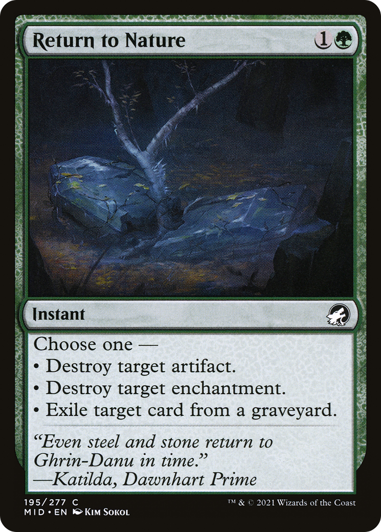 Return to Nature [Innistrad: Midnight Hunt]-1