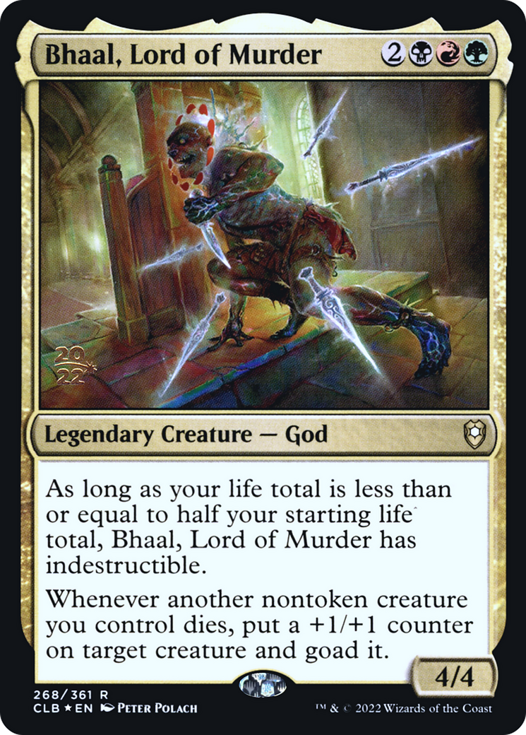 Bhaal, Lord of Murder [Commander Legends: Battle for Baldur's Gate Prerelease Promos]-1