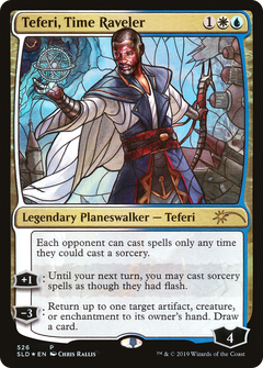 Teferi, Time Raveler (Stained Glass) [Secret Lair Drop Promos]-1