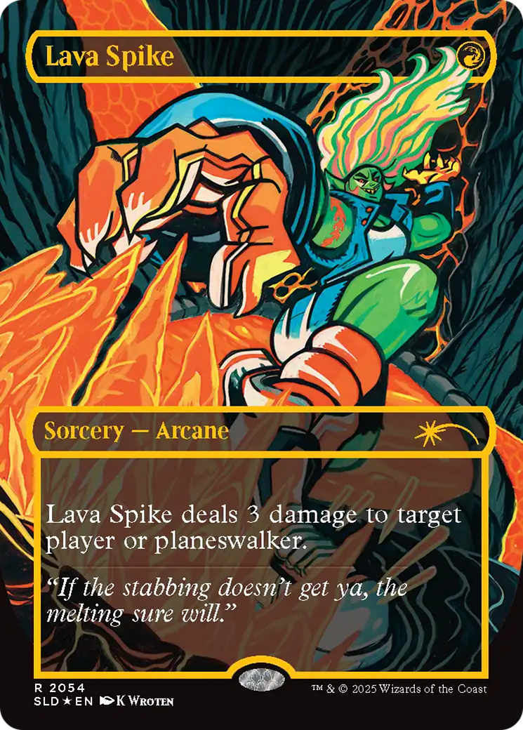 Lava Spike (2054) (Raised Foil) [Secret Lair Drop Series]-1