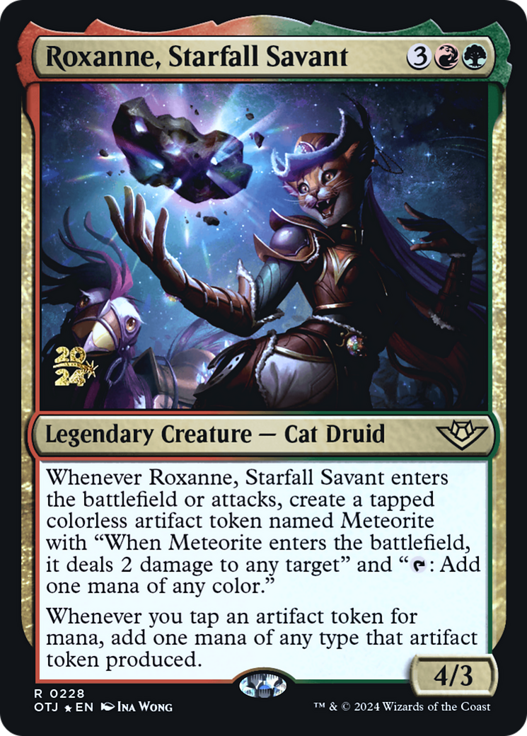 Roxanne, Starfall Savant [Outlaws of Thunder Junction Prerelease Promos]-1