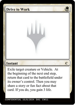 Drive to Work (UNK-CW11) - Unknown Event-1