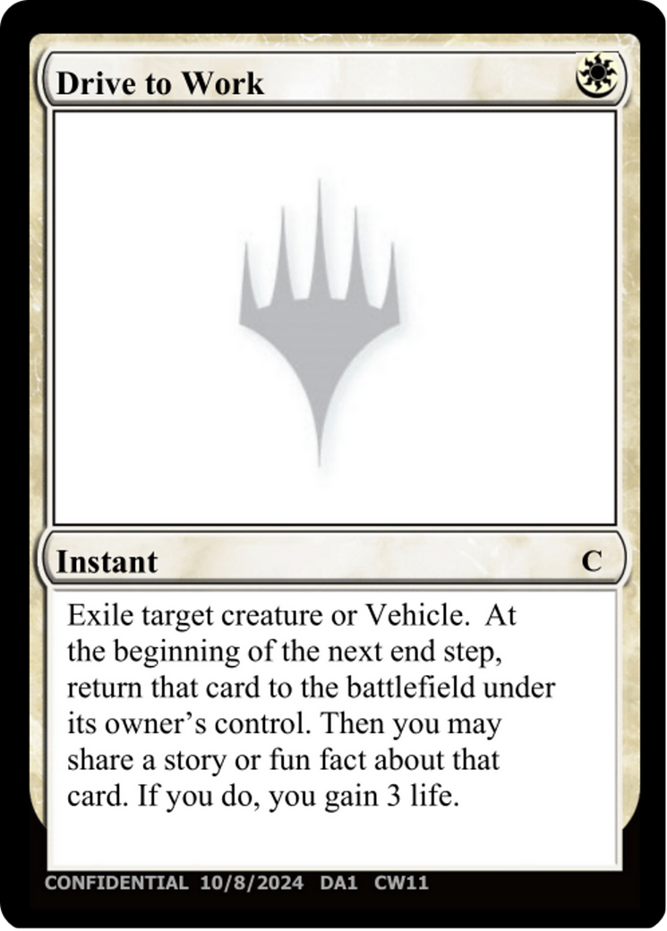 Drive to Work (UNK-CW11) - Unknown Event-1