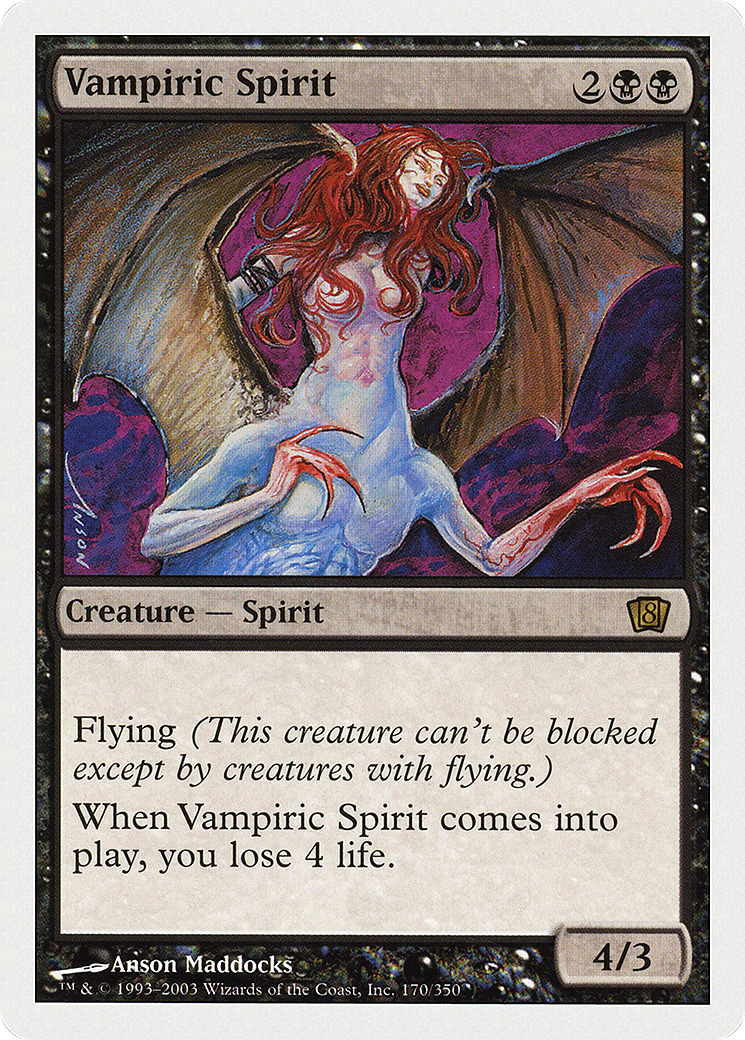 Vampiric Spirit (8ED-170) - 8th Edition Foil-1