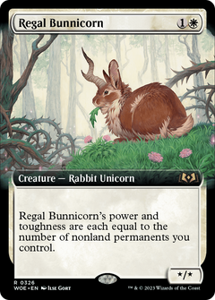 Regal Bunnicorn (Extended Art) [Wilds of Eldraine]-1