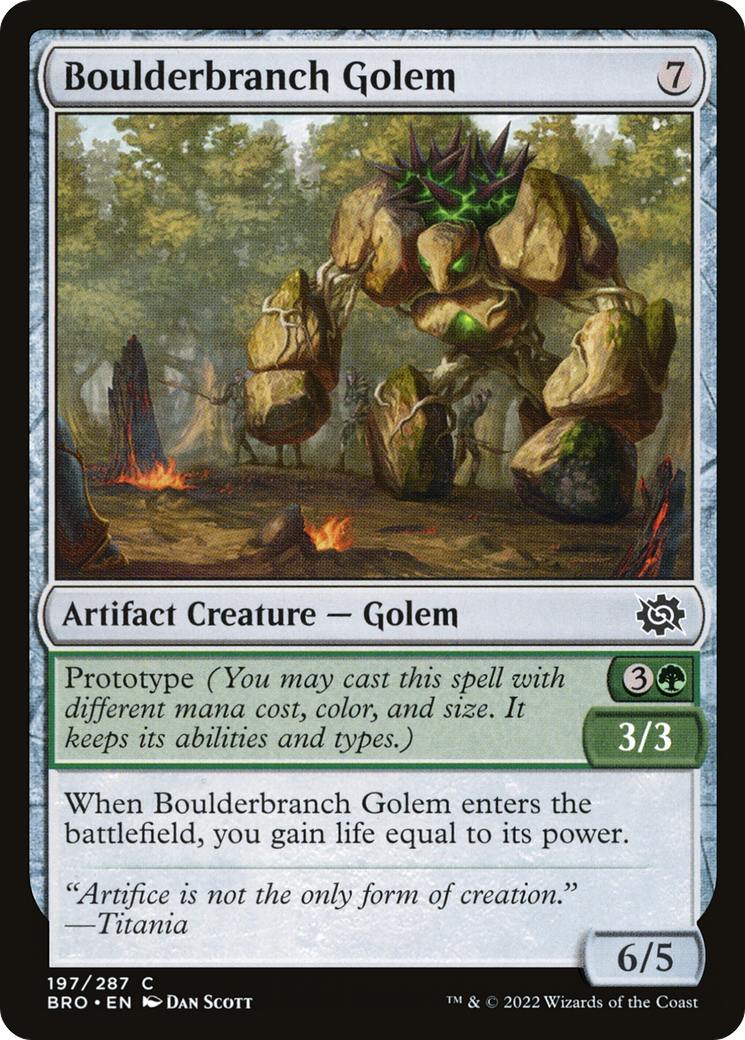 Boulderbranch Golem [The Brothers' War]-1