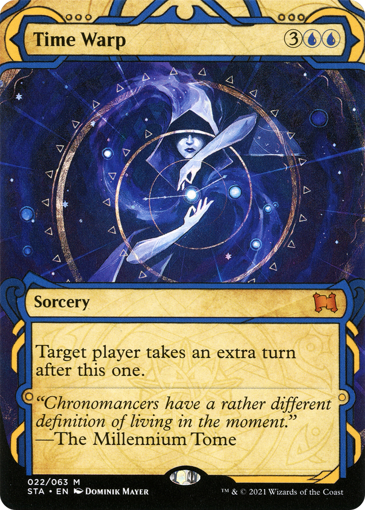 Time Warp (STA-022) - Strixhaven Mystical Archive: (Showcase) (Borderless) Etched Foil-1