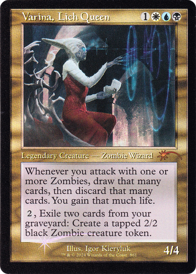 Varina, Lich Queen (Retro Frame) (SLD-861) - Secret Lair Drop Foil-1