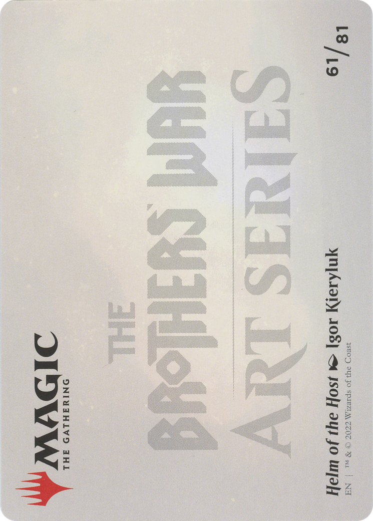 Helm of the Host // Helm of the Host (ABRO-061) - The Brothers' War Art Series (Borderless) Foil-2