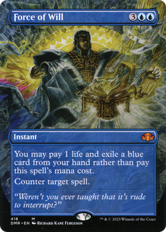 Force of Will (Borderless Alternate Art) [Dominaria Remastered]-1