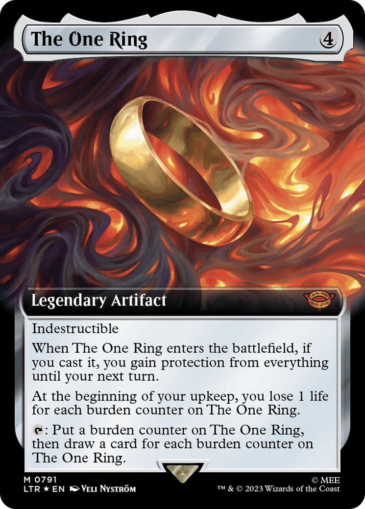 The One Ring (Extended Art) (Surge Foil) [The Lord of the Rings: Tales of Middle-Earth]-1