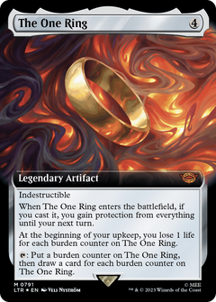 The One Ring (Extended Art) (Surge Foil) [The Lord of the Rings: Tales of Middle-Earth]-1
