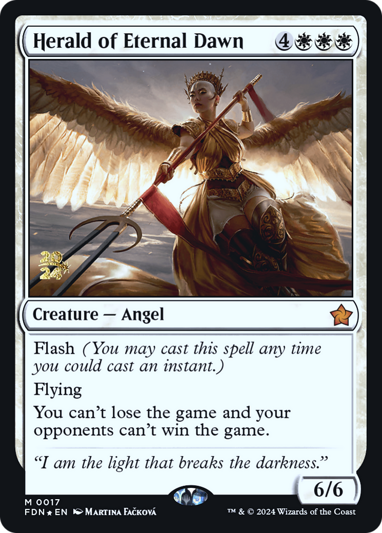 Herald of Eternal Dawn [Foundations Prerelease Promos]-1
