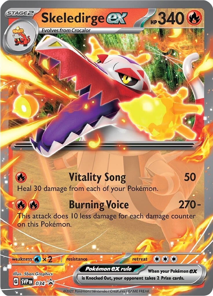 Skeledirge ex (034) [Scarlet & Violet: Black Star Promos]-1