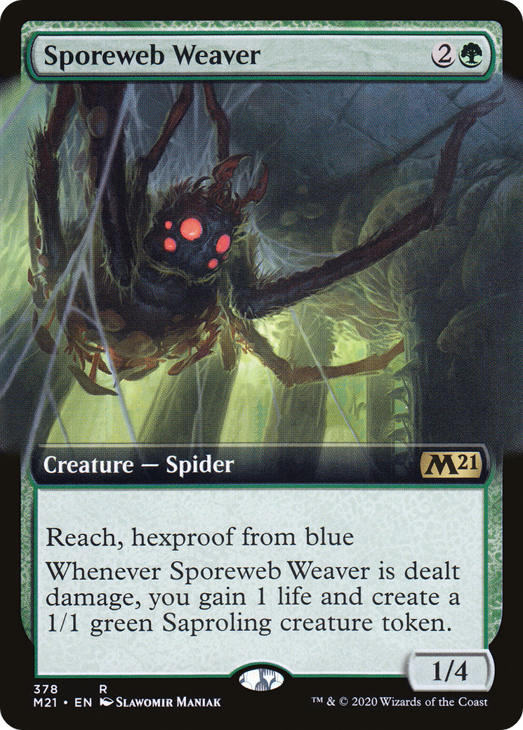 Sporeweb Weaver (Extended Art) [Core Set 2021]-1