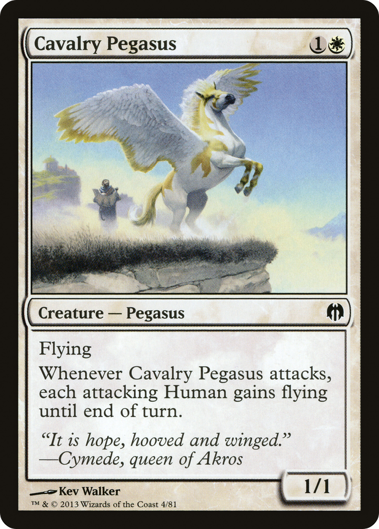 Cavalry Pegasus [Duel Decks: Heroes vs. Monsters]-1