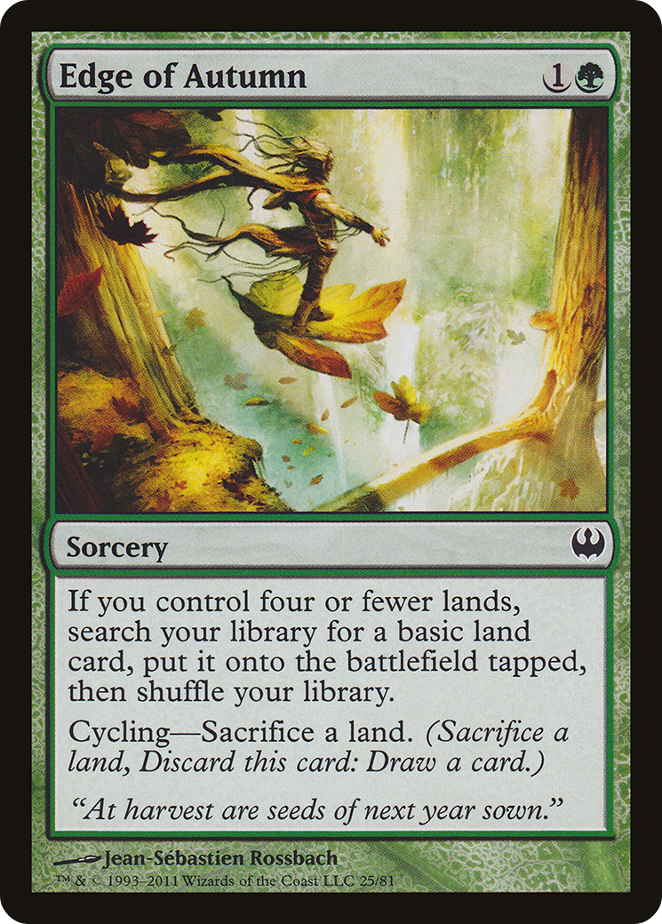 Edge of Autumn [Duel Decks: Knights vs. Dragons]-1