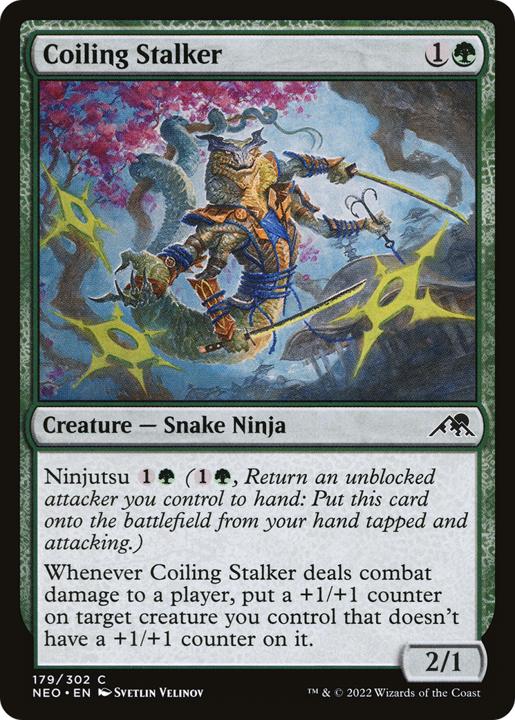 Coiling Stalker [Kamigawa: Neon Dynasty]-1