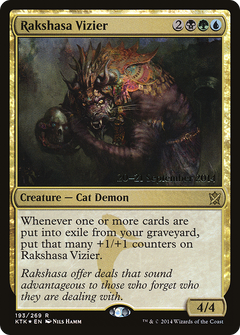 Rakshasa Vizier [Khans of Tarkir Prerelease Promos]-1